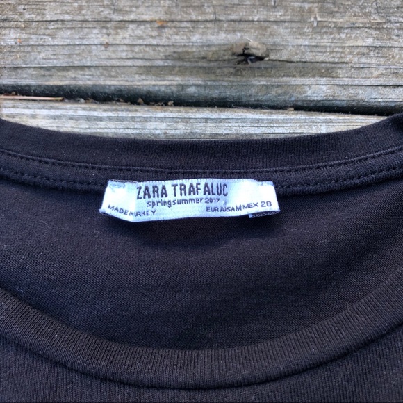 Zara Black Ruffle Top - Picture 6 of 8